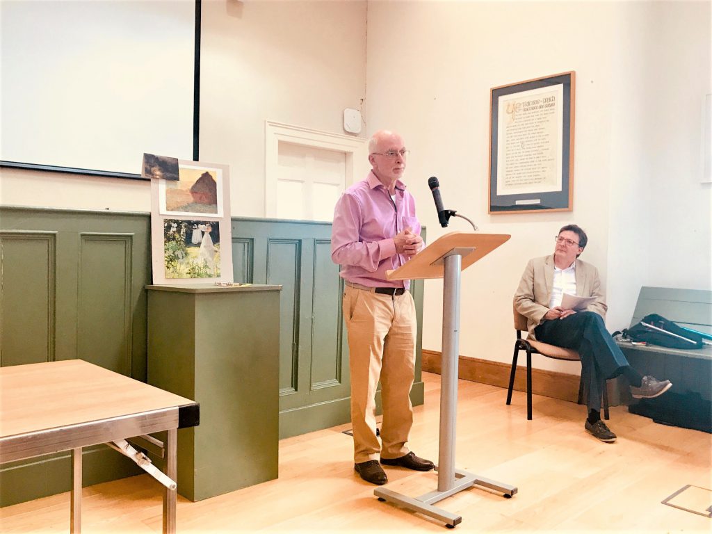 Longford-based artist Kevin Flood speaking at last year’s festival