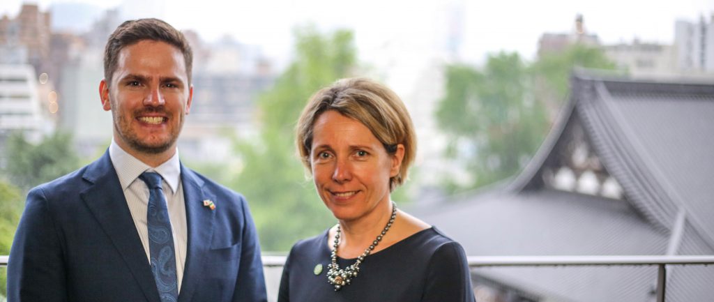L-R: Joe Moore, Bord Bia Japan; and Tara McCarthy, Bord Bia CEO