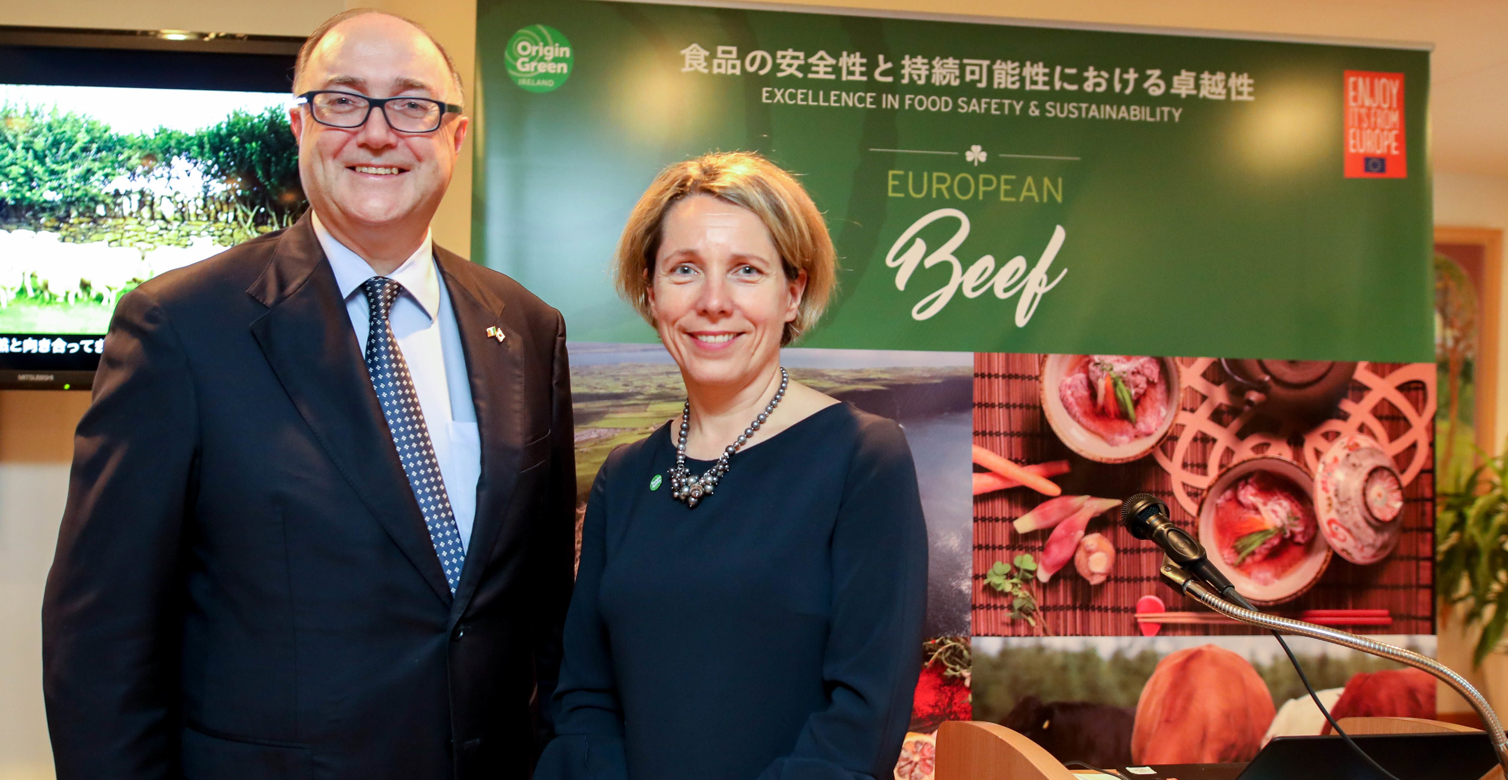 L-R: Irish Ambassador to Japan Paul Kavanagh; and Bord Bia CEO Tara McCarthy