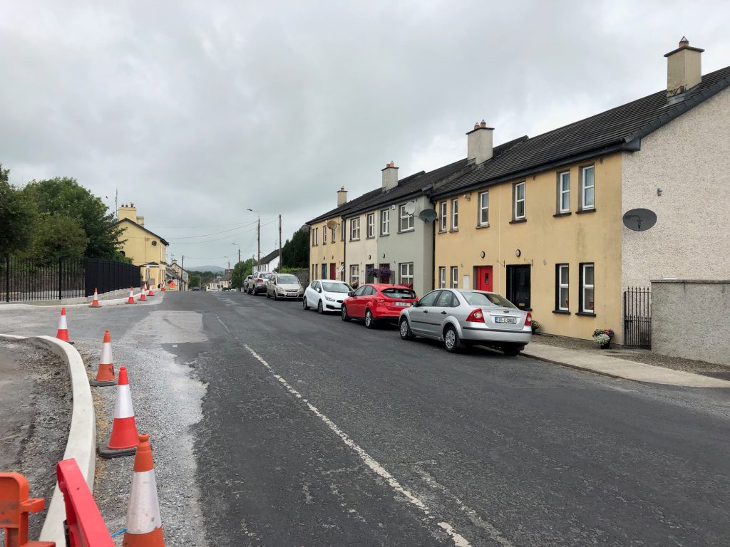 The heart of Bruree village where road and streetscape works are being carried out by Limerick City and County Council