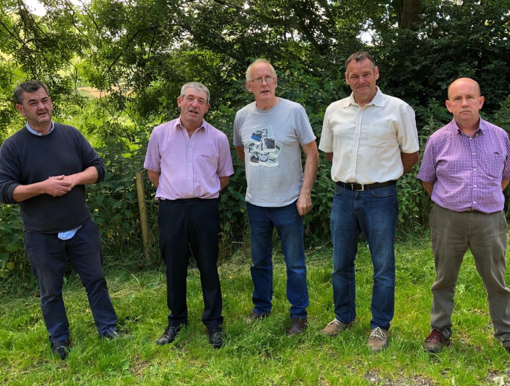 Jimmy Sheahan, Ken Jones, John O’Sullivan, Pat O’Driscoll and Morgan Lyne