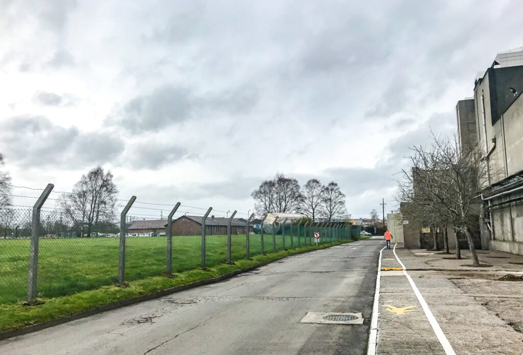The site for the new plant before work began in Athy