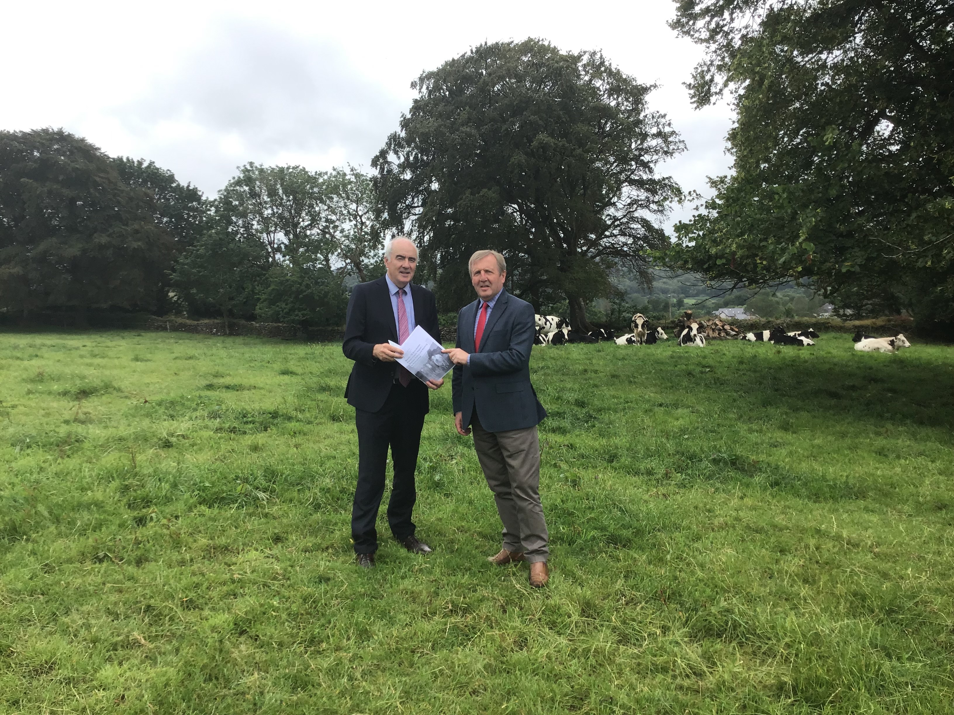 L-R: TB Forum chair Michael Cronin; and Minister for Agriculture Michael Creed