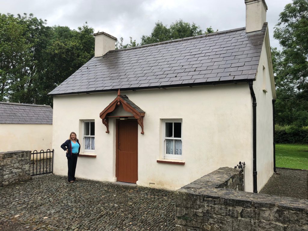 Josephine McDonnell at the house where Eamon de Velara lived with his grandmother, aunt and uncle in Bruree, Co. Limerick
