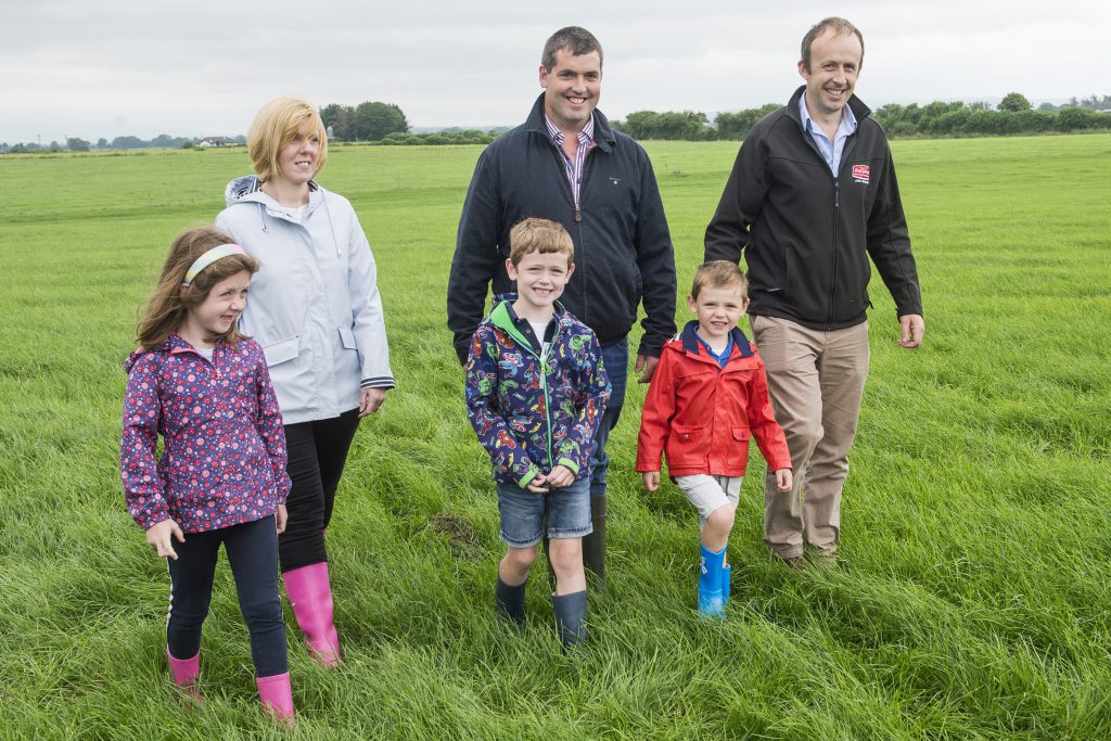 Image source: Orla and James Hurley, Ballineen; their children Claire, John and James; with Dermot O’Riordan, Dairygold. Image source: O’Gorman Photography