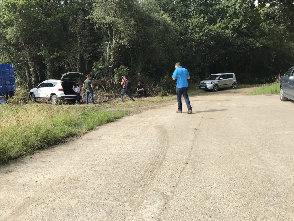 When AgriLand visited, a camera crew from Waterford Distillery was in the field filming the harvest