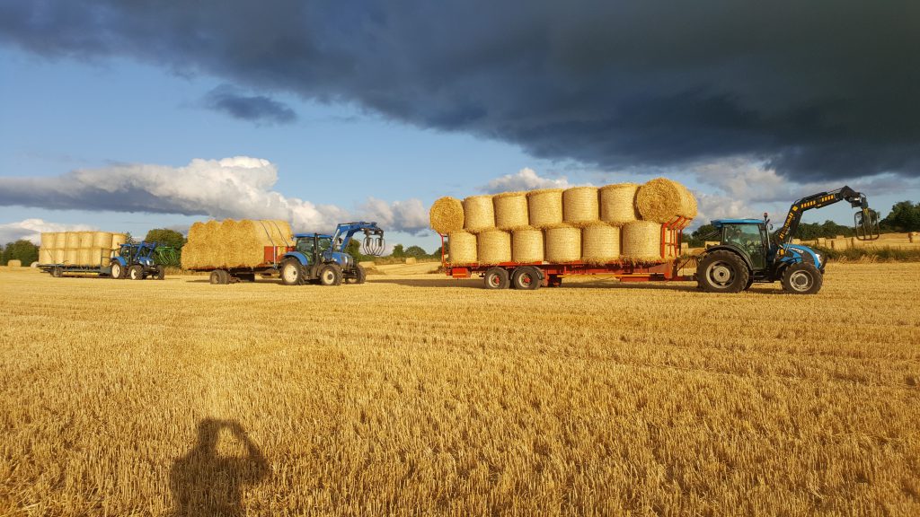 Martin Maher sent in this shot of bales of straw on the move as part of the Harvest Photo Competition
