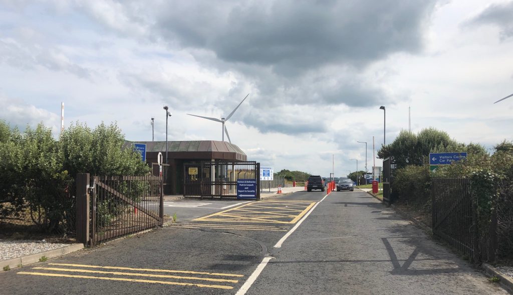 The entrance to Moneypoint Power Station in west Clare