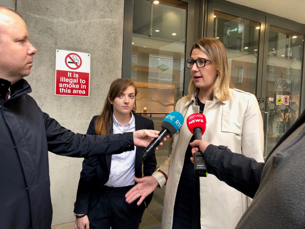 Alison De Vere, Independent Farmers of Ireland, speaking to the media following the talks