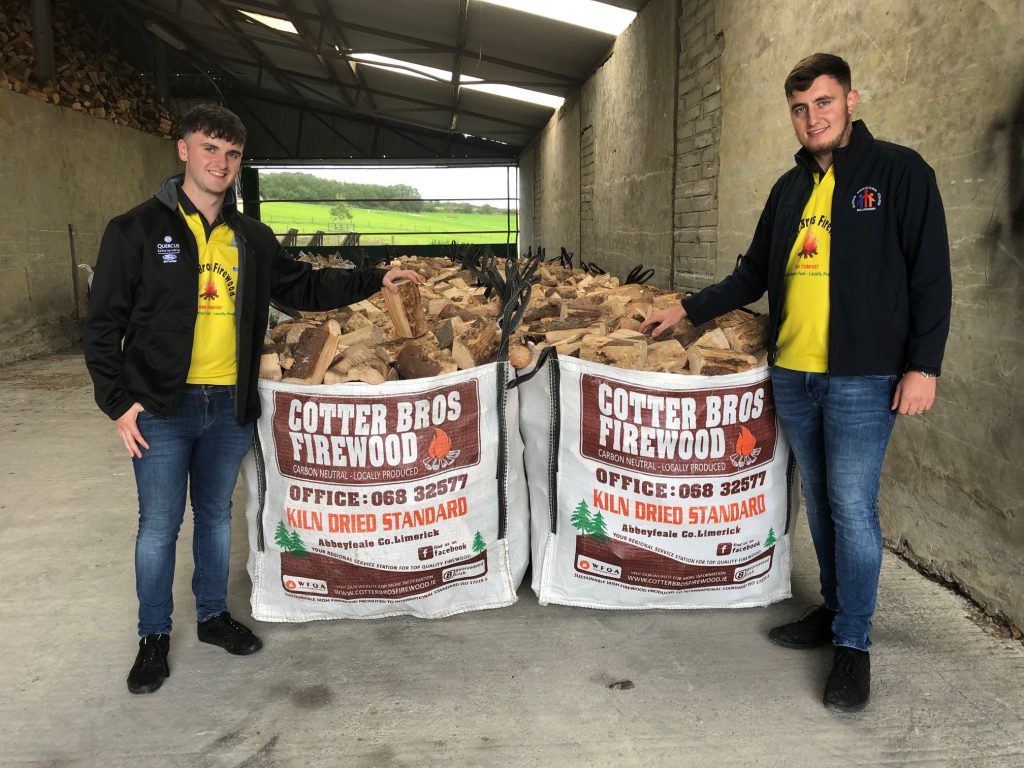 The Cotter brothers with their finished product