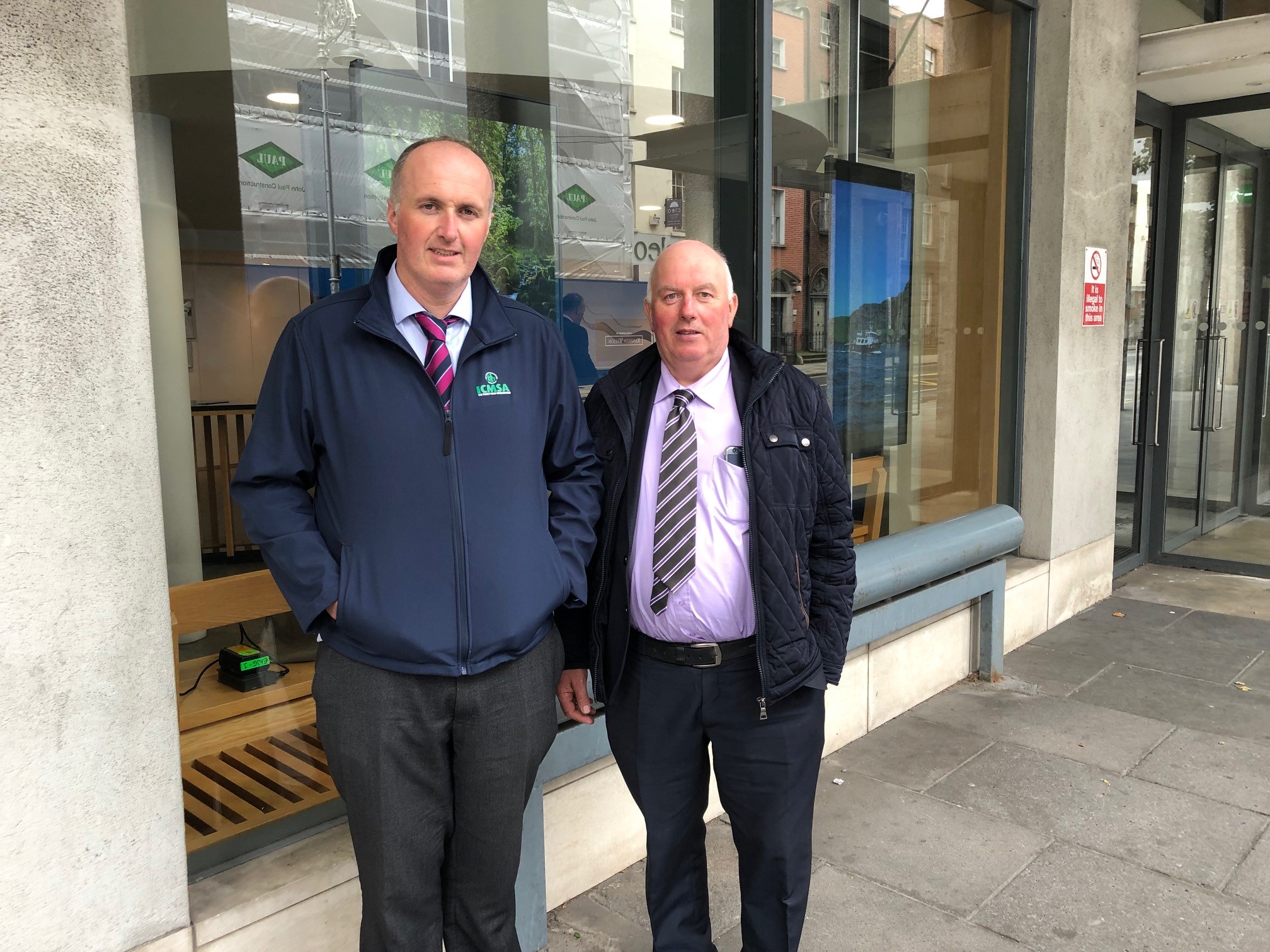 ICMSA president Pat McCormack and Livestock Committee chair, Des Morrison