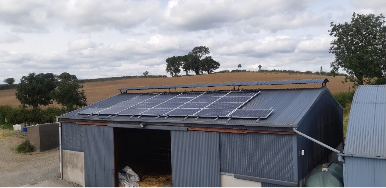 6.5kWp Local Power Ltd install on dairy farm in Cavan
