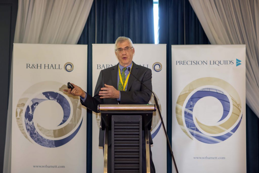 Richard Herzfelder speaking at the R&amp;H Hall Conference on Thursday, October 24. Image source: Susan Jefferies Photography