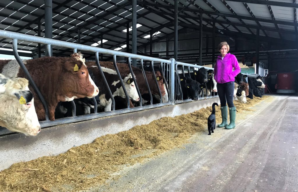 Farm manager Áine Sweeney