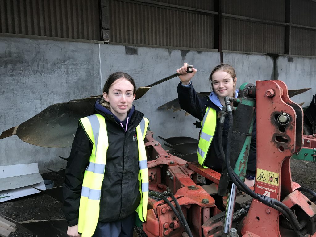 Aisling Keegan and Louise Treacy were out at a practical class in Kildalton Agricultural College
