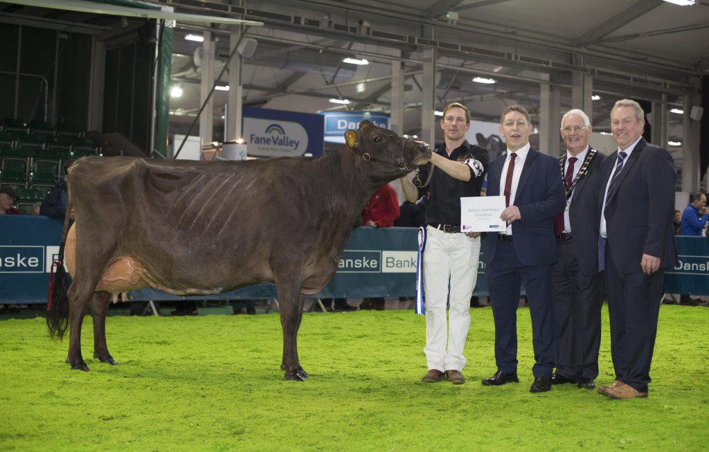 Delighted: The Clandeboye team pictured with Clandeboye Tequila Cookie at the 2019 Winter Fair. Image source: Steven McAuley