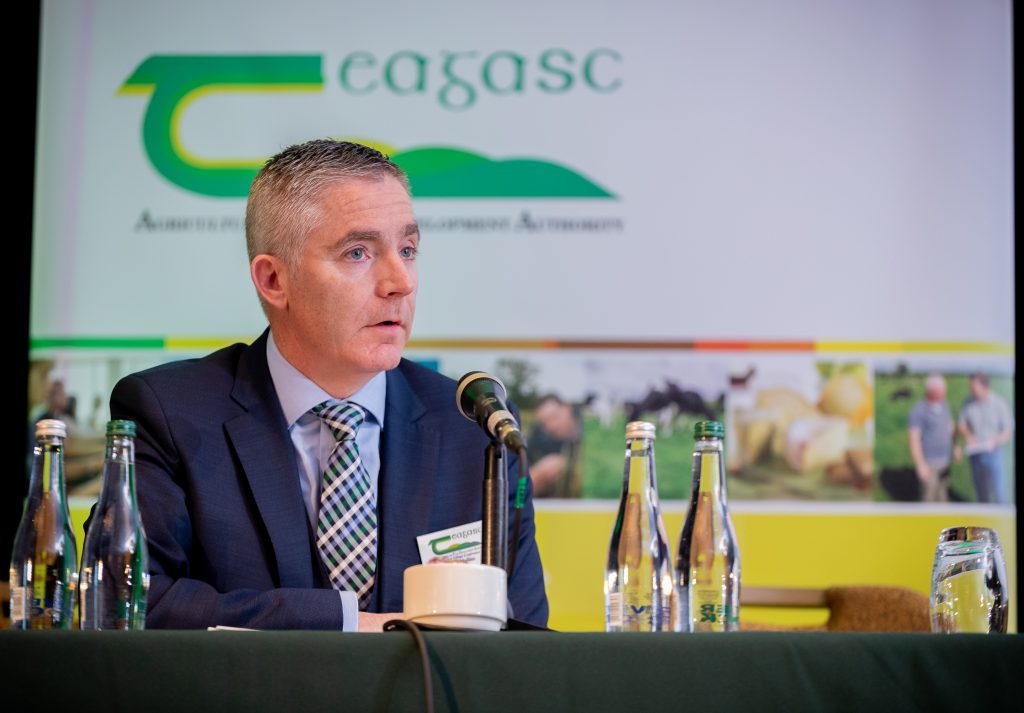 Pictured at the Teagasc National Tillage Conference 2020 was Ewen Mullins, head of crops research at Teagasc Oak Park. Ewen chaired the first session of the day on which covered resistance management. Image source: Dylan Vaughan