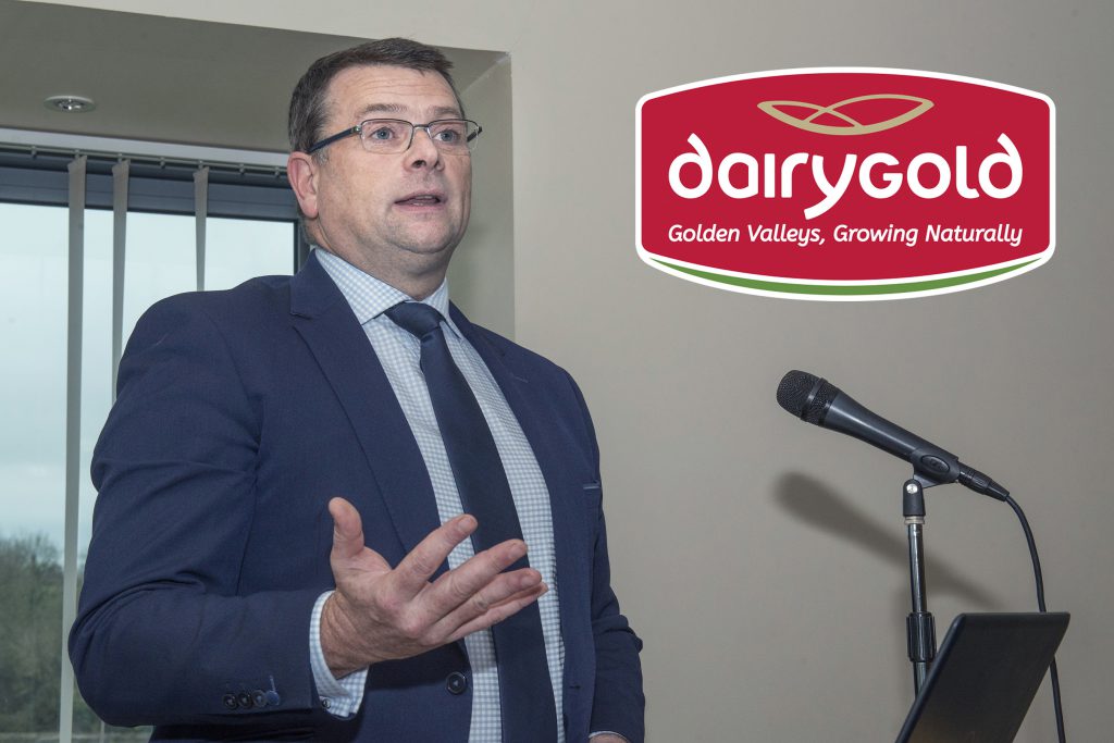 Liam O’Flaherty, Dairygold Head of Agri Business announced a contract beans price of €205/t for harvest 2020 at the Dairygold Tillage Conference on ‘Sustainable Farming in a New Decade’ at Corrin Events Centre, Fermoy, Co Cork. Image source: O’Gorman Photography