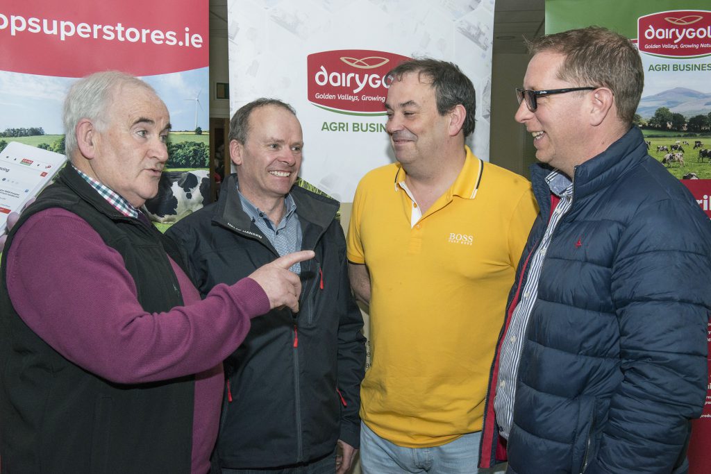 Matt Lawlee, Dairygold; Michael Archdeacon, Lombardstown; Michael Daly, Ballyhea and Richard Lucey, Ballyclough were pictured at the Dairygold Tillage Conference on ‘Sustainable Farming in a New Decade’ at Corrin Events Centre, Fermoy, Co Cork. Image source: O’Gorman Photography