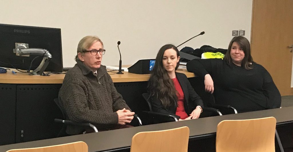 L-R: Prof. Paddy Wall; Maeve Hanan; and Dr. Kirstie McAdoo