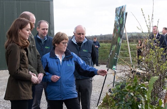 Teagasc’s Catherine Keena with the Duke and Duchess of Cambridge