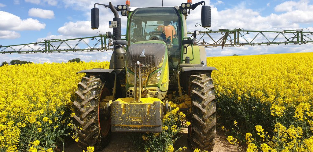Darragh Cleary sent in this great shot as he sprayed for sclerotinia in oilseed rape as the petals began to fall in Co. Kildare