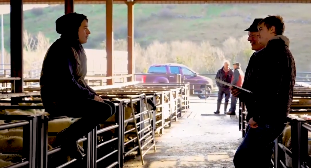 Farmers chatting at Dowra Mart prior to Covid-19 related restrictions