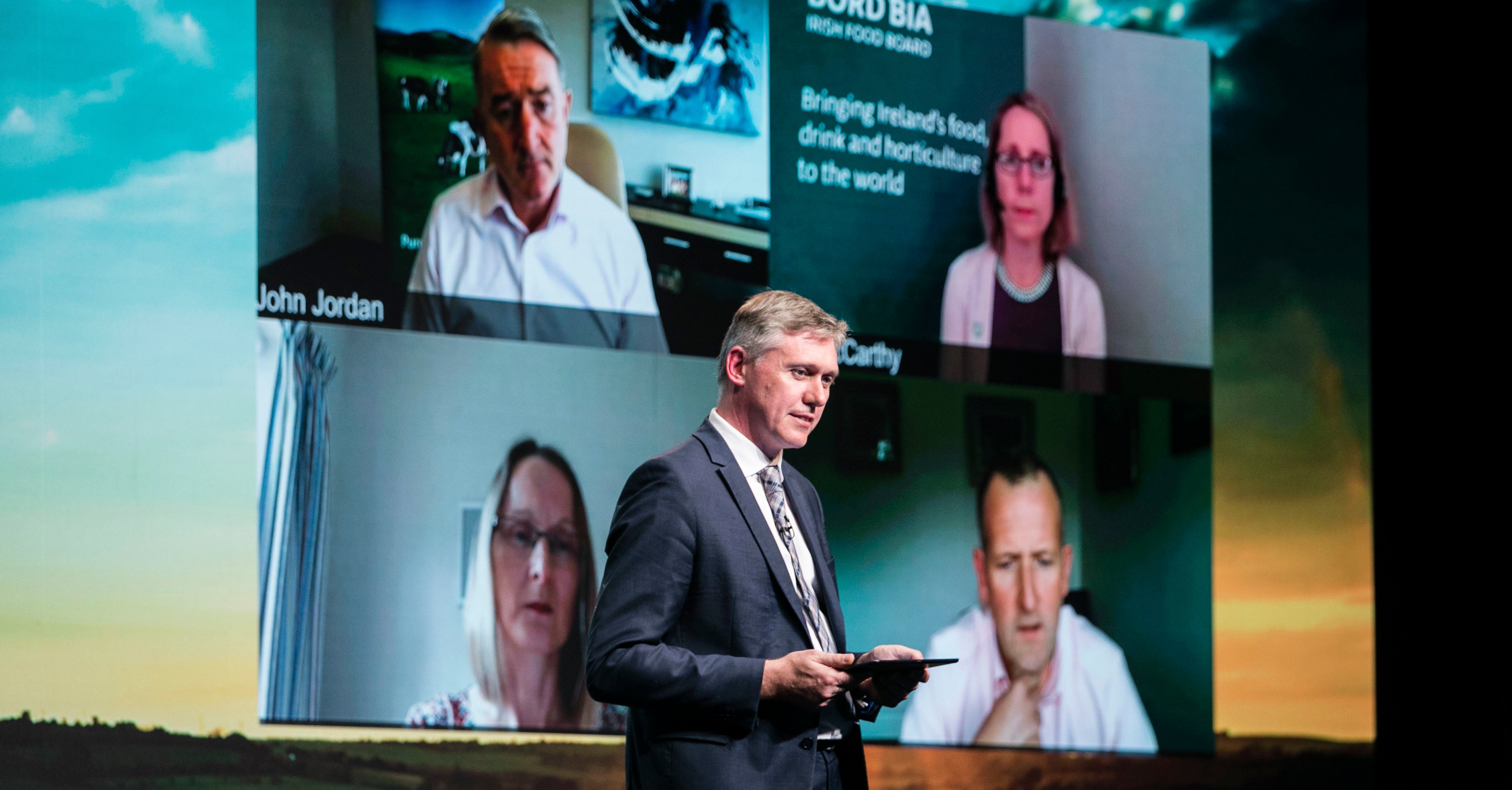 Padraig Brennan during a panel discussion with: Tara McCarthy; John Jordan; Catherine Neilson; and Niall Browne. Image source: Fennell Photography