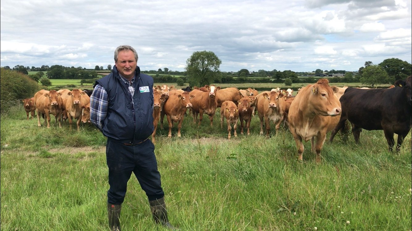 ICSA suckler chair Ger O’Brien on his farm in Mallardstown, Co. Kilkenny