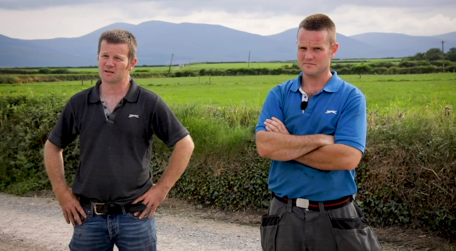 L-R: Beef farmer Richard Long and dairy Liam Long