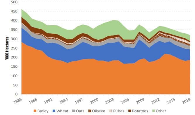Source: Tillage Industry Ireland / CSO crop production statistics