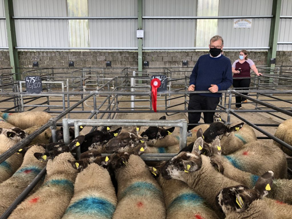 Anyone attending the mart on Tuesday had to wear a facemask as per government guidelines