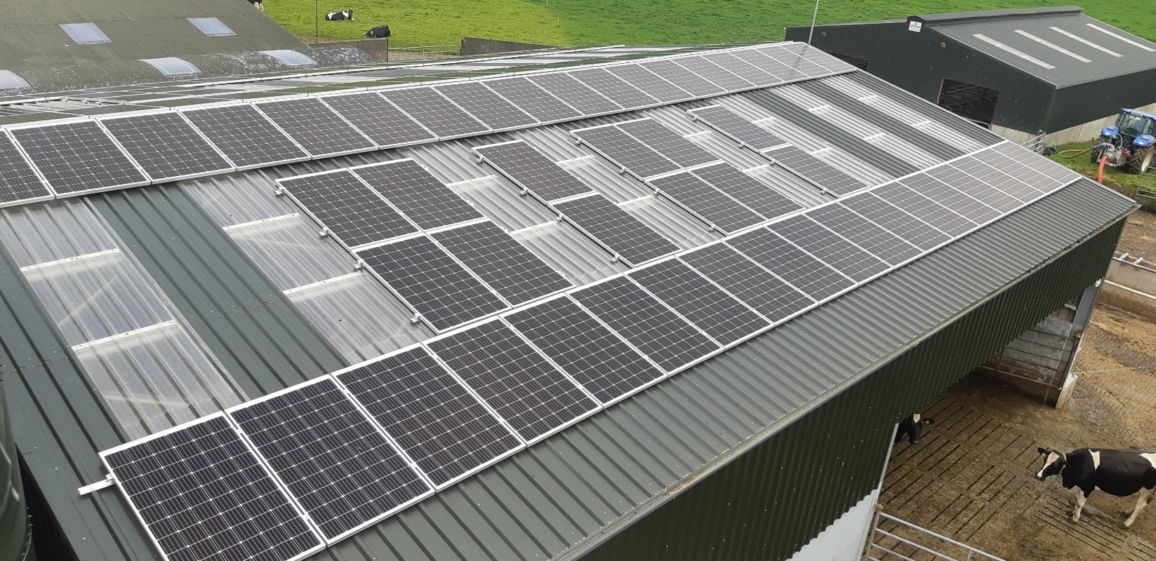 30kWp solar PV install on dairy farm in Tipperary
