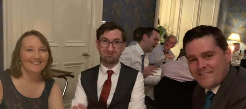 Stephen McCormack (centre) at the IrBEA 20th anniversary celebrations last November