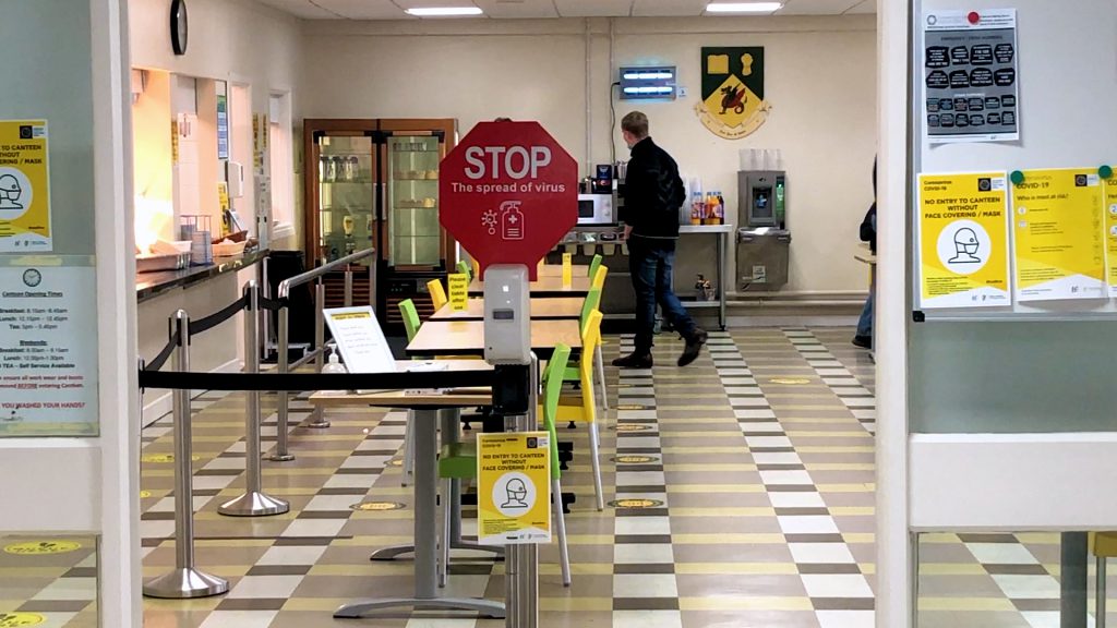 The canteen at Gurteen Agricultural College