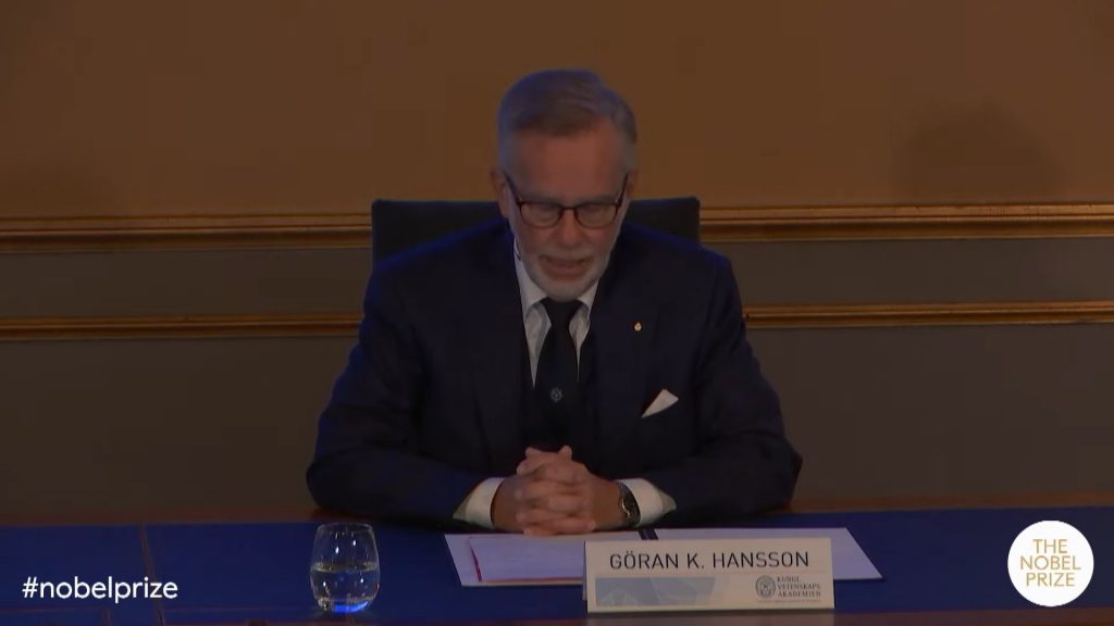 Professor Göran K. Hansson, Secretary General of the Royal Swedish Academy of Sciences