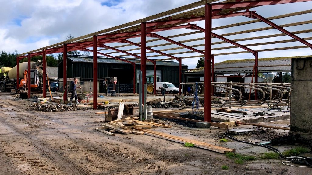 Construction of the new cubicle shed is well underway