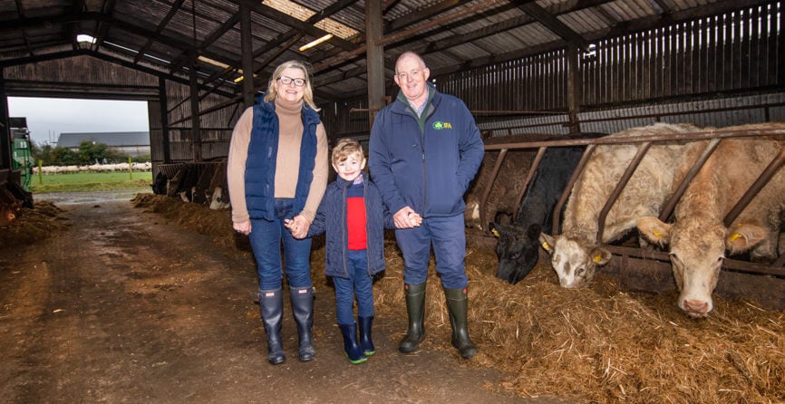 Francie Gorman with his wife Kay and son Tom
