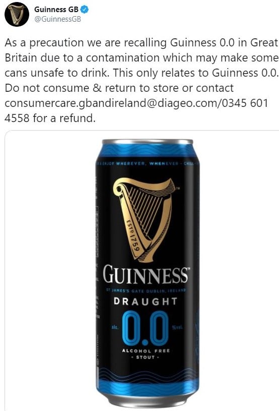 Guinness GB Twitter
