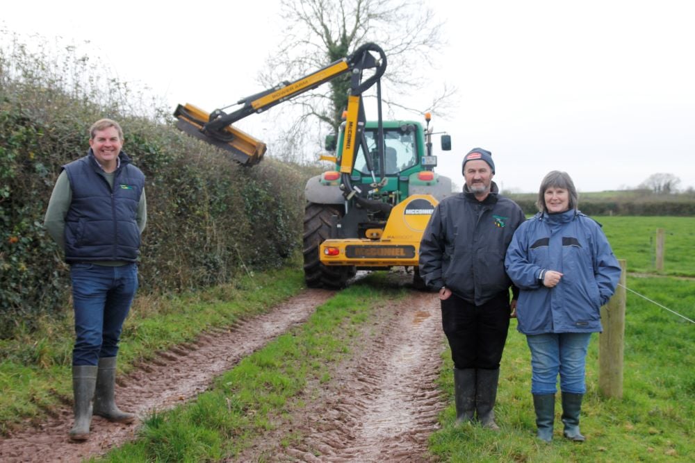 L-R: Francis Quigly; Liam and Geraldine Herlihy