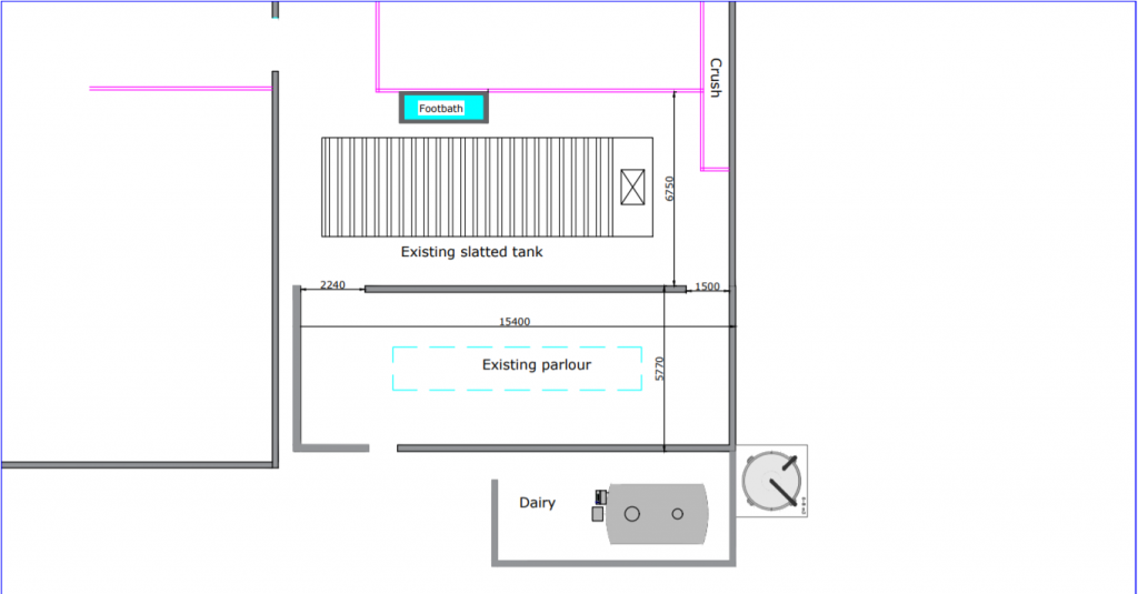Original design of the 10-unit parlour