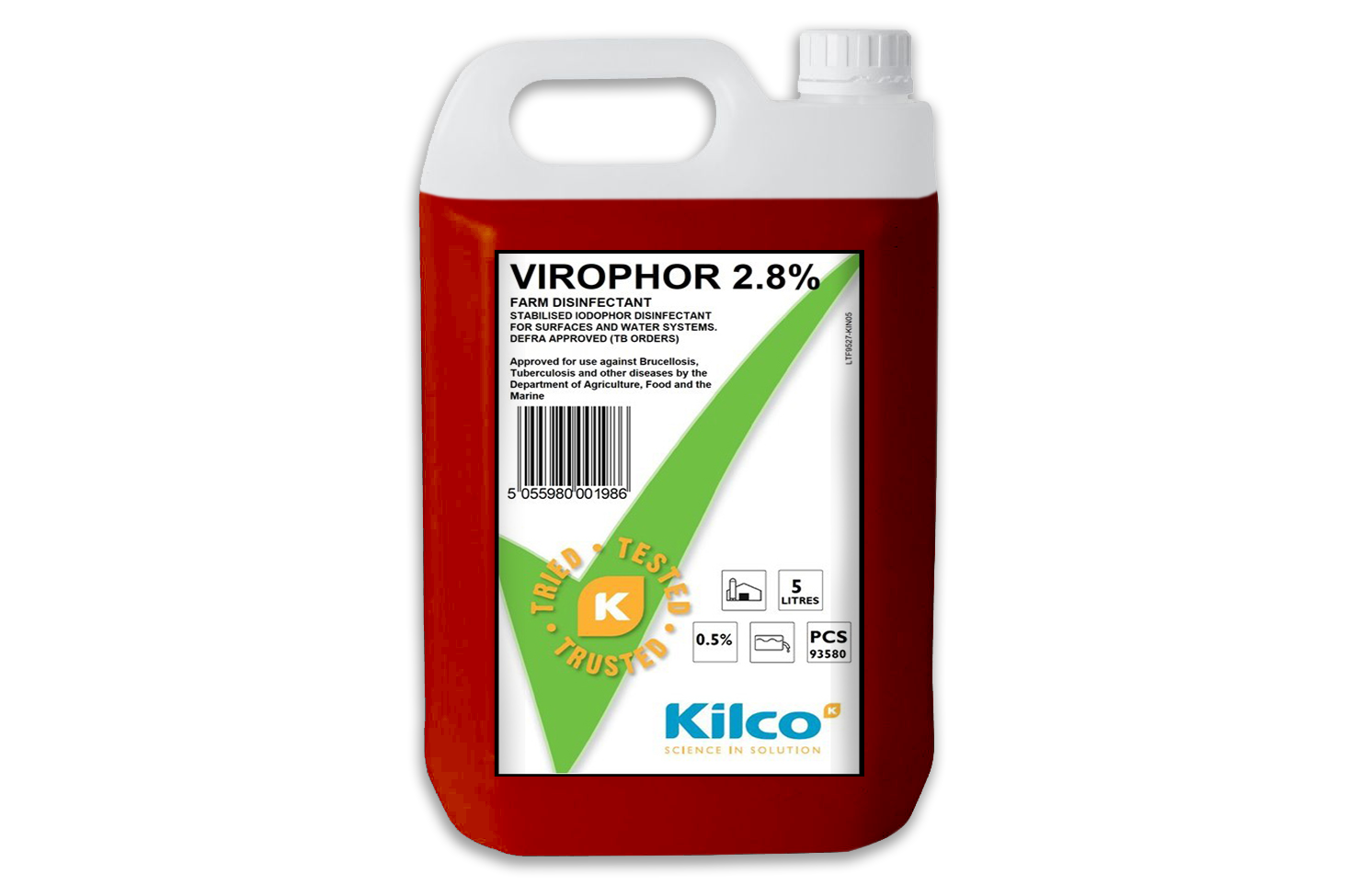 Available as 4X5L; 25L; and 200L drums