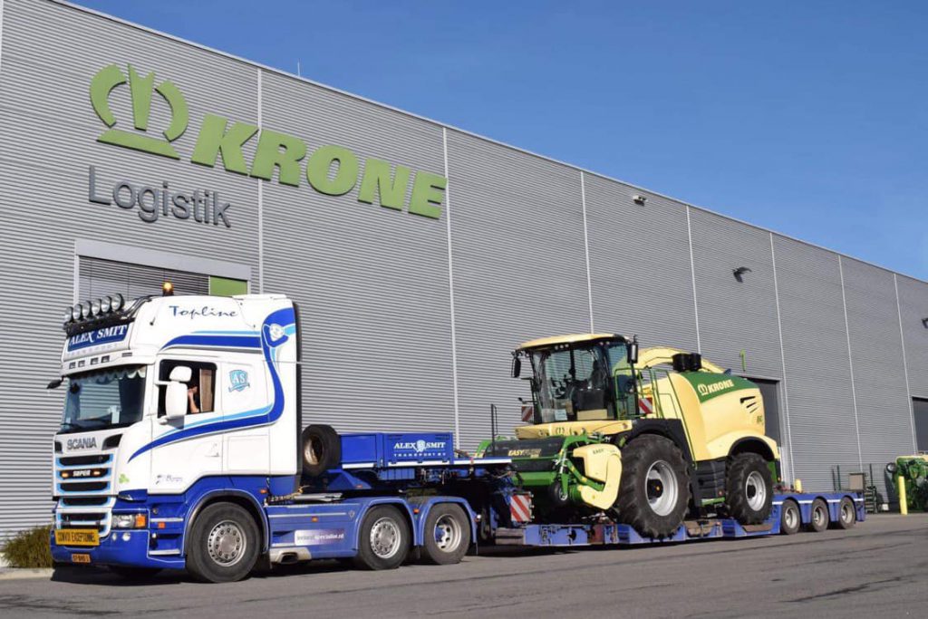 Leaving the Krone factory