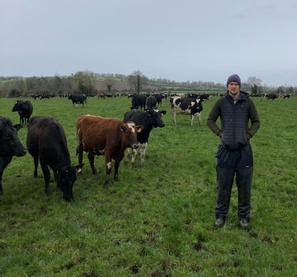 Brian Meade at his farm in Navan