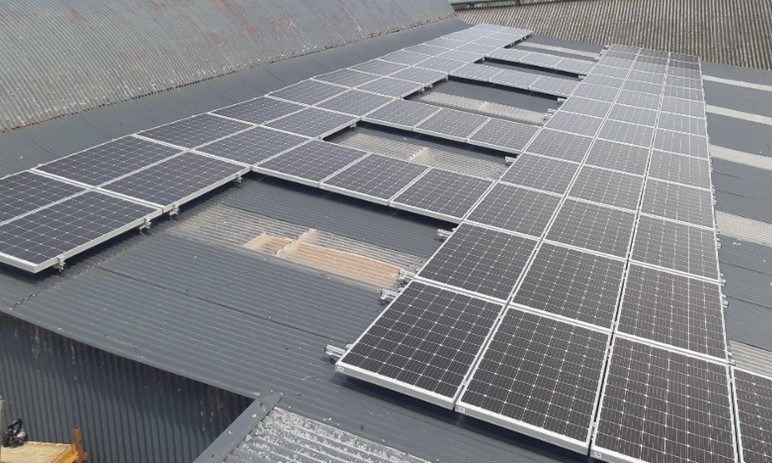 25kwp solar PV install on dairy farm in Wexford