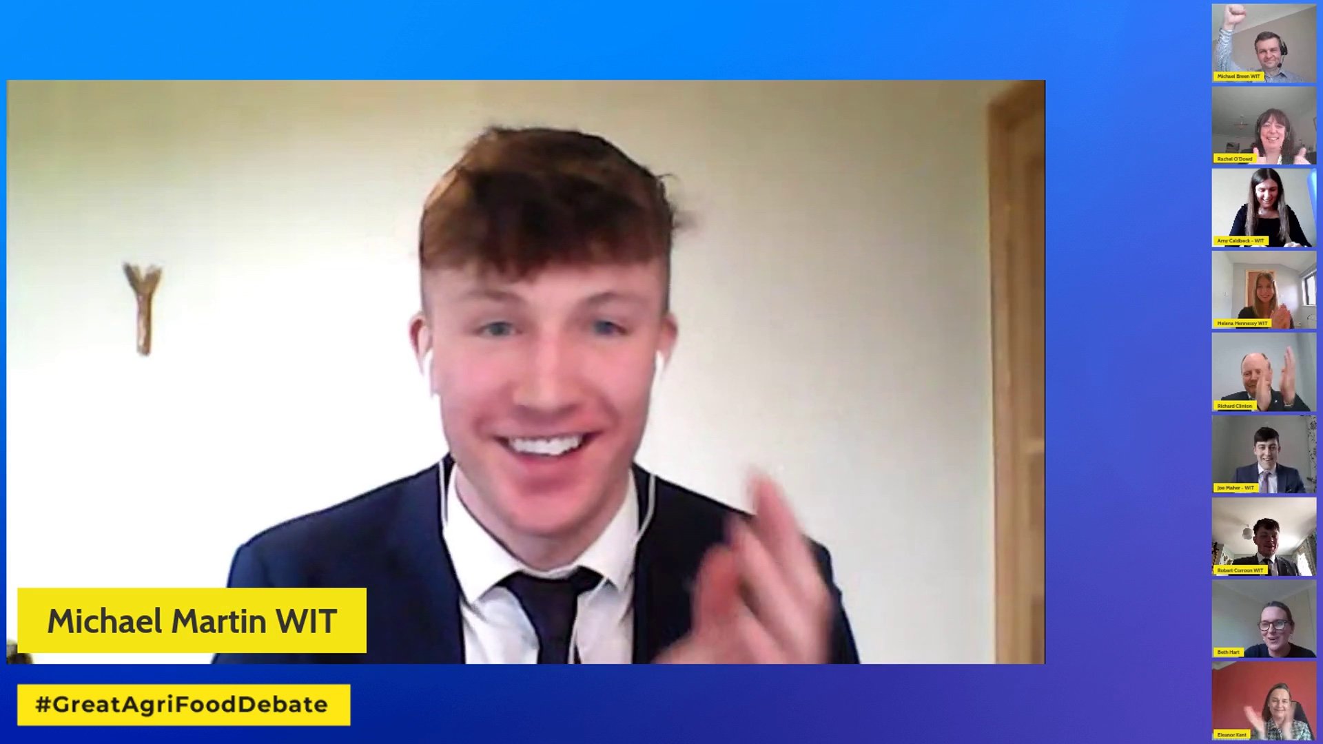 WIT team captain, Michael Martin, when WIT was announced as the winner