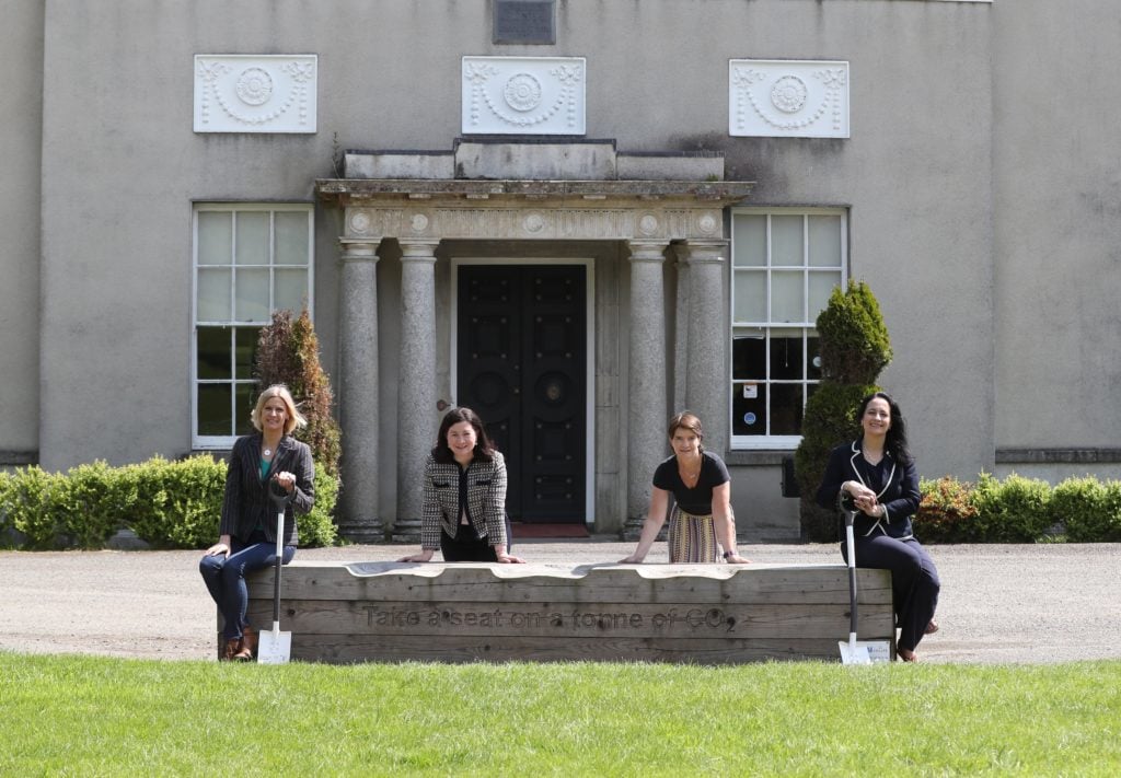 Minister of State for Land Use and Biodiversity, Pippa Hackett; CEO Coillte, Imelda Hurley; director of product development at Fáilte Ireland, Orla Carroll; and Minister for Tourism, Culture, Arts, Gaeltacht, Sport and Media, Catherine Martin. Image source: Robbie Reynolds