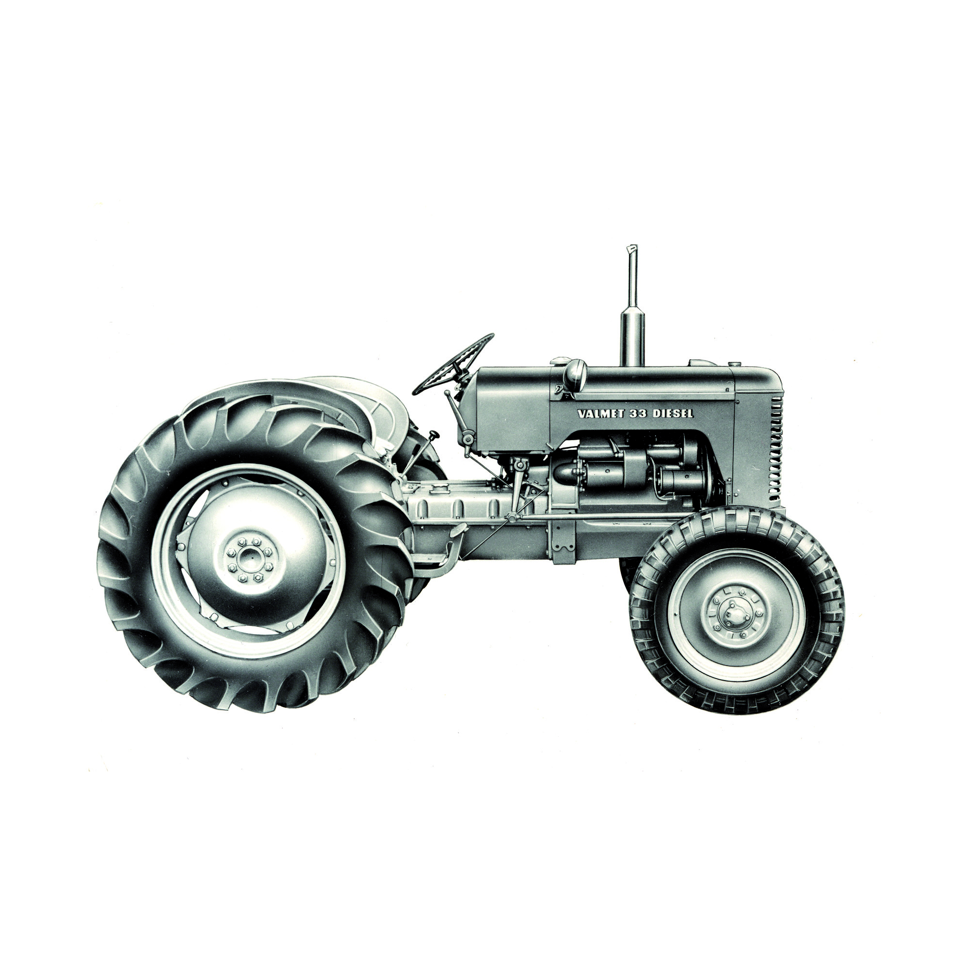 The Linnavuori, powered Valmet 33D was introduced in 1957