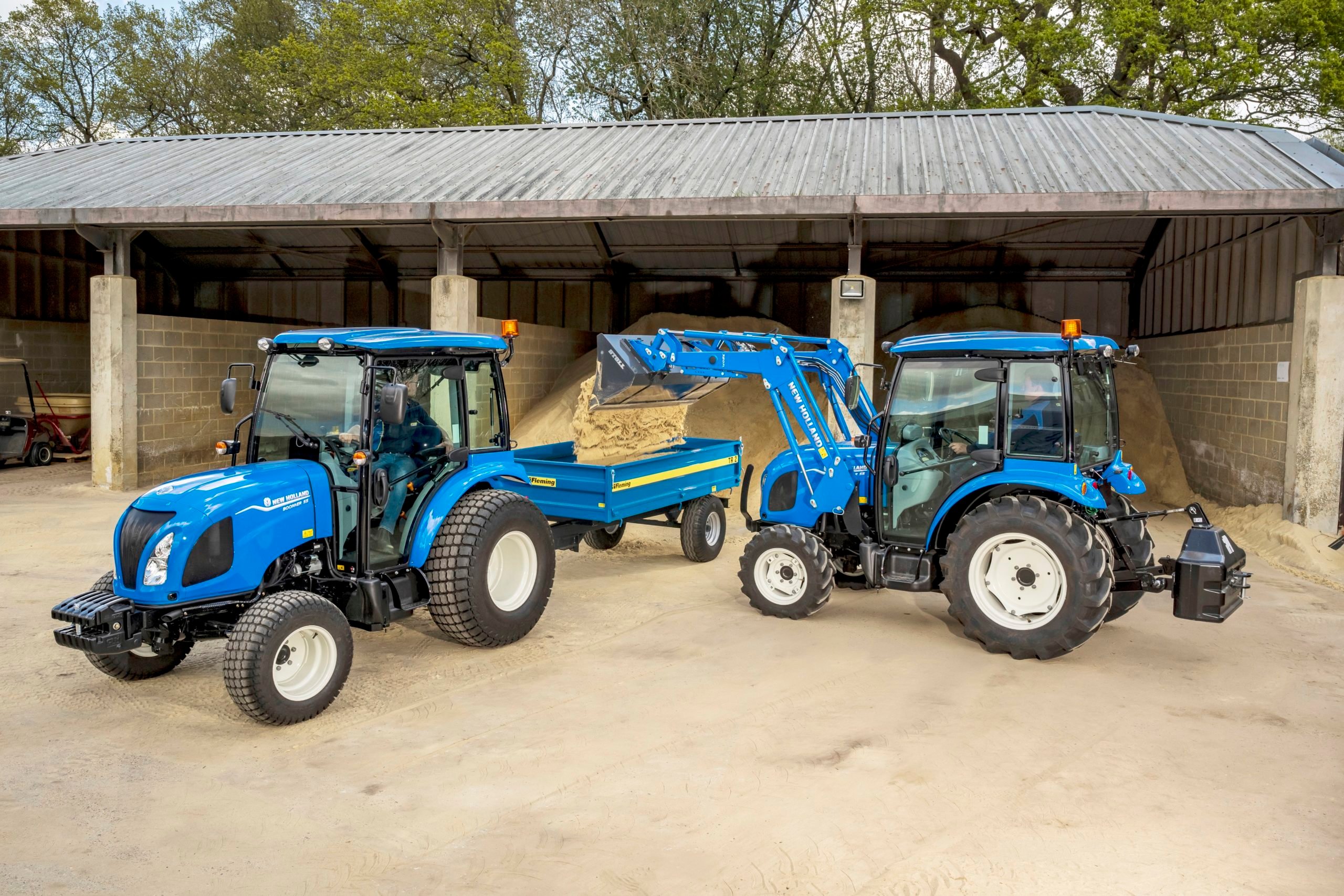 The top of the range Boomer 55 compact crosses into small tractor territory