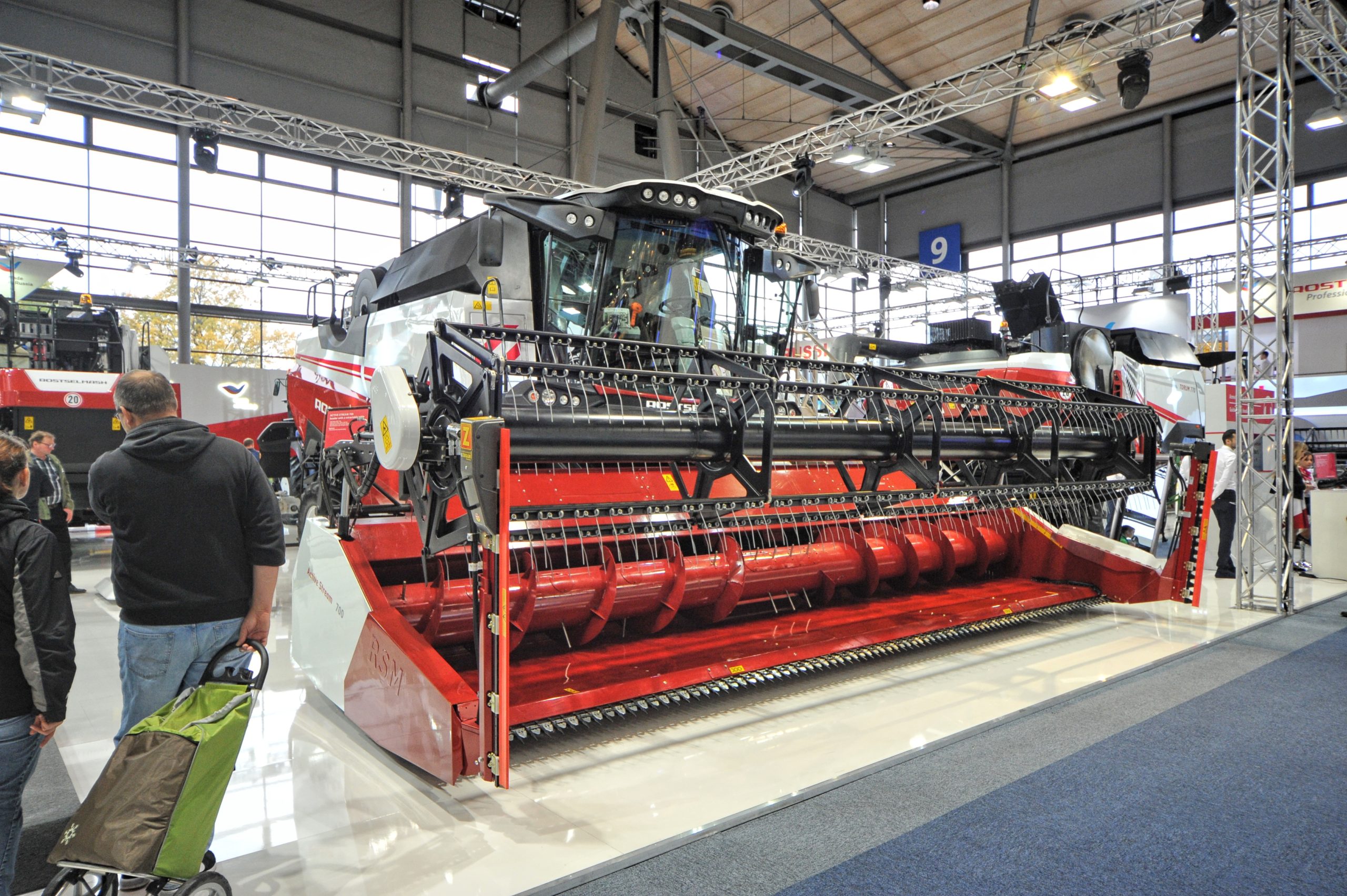 A Russian-built Rostselmash. Electronic issues and repairs are not confined to western machines